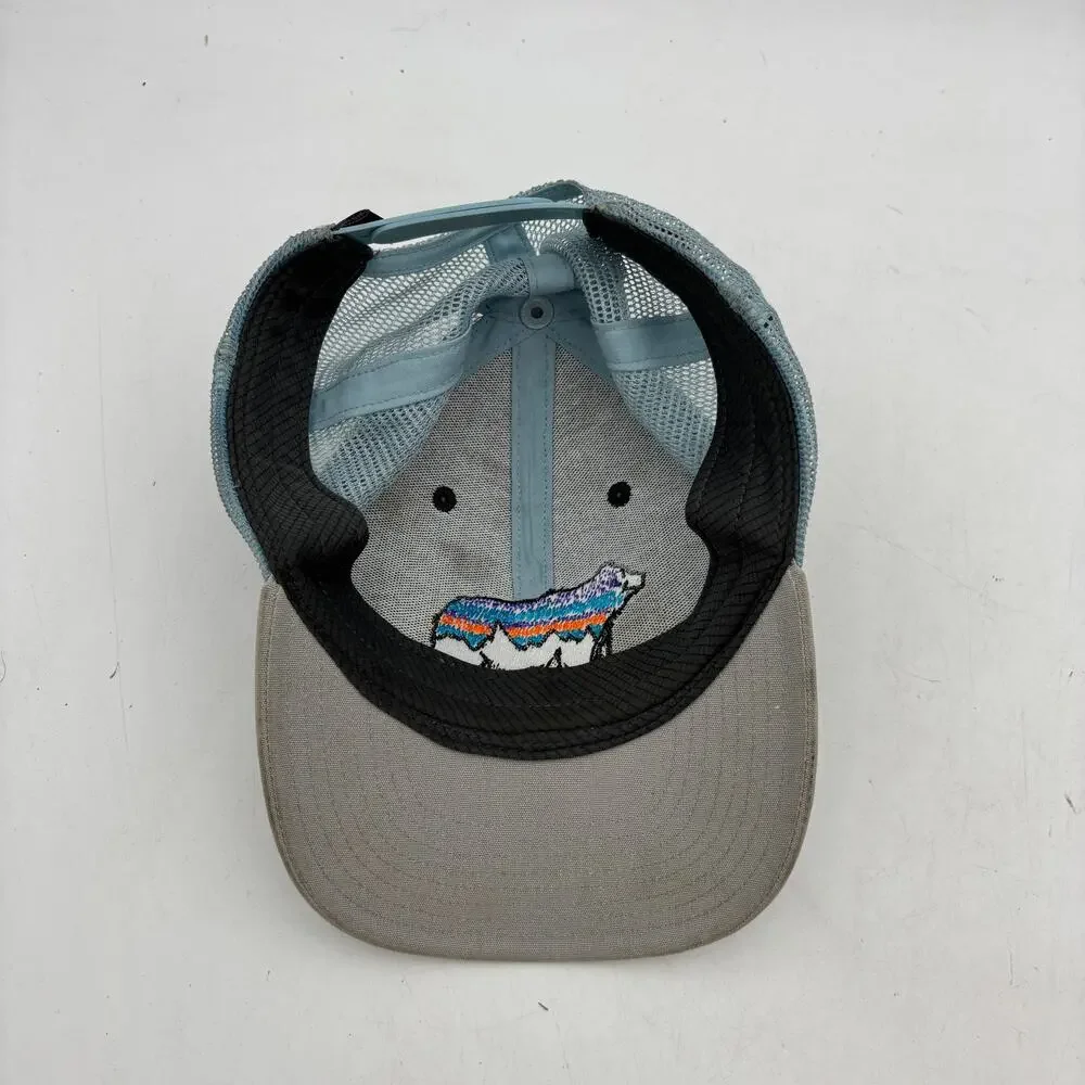 Patagonia Fitz Roy Bear Midcrown Mesh Snapback Trucker Hat Kids Youth Granola